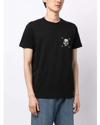 T-shirt à col rond imprimé noir PS Paul Smith