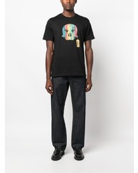 T-shirt à col rond imprimé noir PS Paul Smith