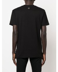 T-shirt à col rond imprimé noir Philipp Plein