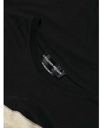 T-shirt à col rond imprimé noir Alexander McQueen