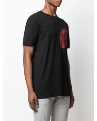 T-shirt à col rond imprimé noir Philipp Plein