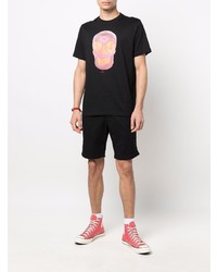 T-shirt à col rond imprimé noir PS Paul Smith