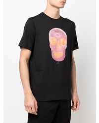 T-shirt à col rond imprimé noir PS Paul Smith