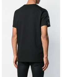 T-shirt à col rond imprimé noir Philipp Plein