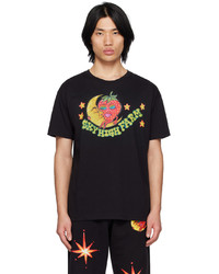T-shirt à col rond imprimé noir Sky High Farm Workwear