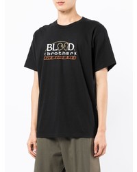 T-shirt à col rond imprimé noir Blood Brother