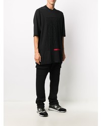 T-shirt à col rond imprimé noir Rick Owens DRKSHDW