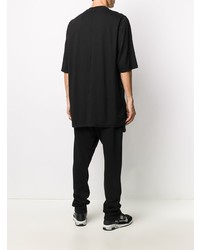 T-shirt à col rond imprimé noir Rick Owens DRKSHDW