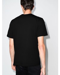 T-shirt à col rond imprimé noir Helmut Lang