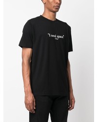 T-shirt à col rond imprimé noir Off-White