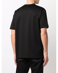 T-shirt à col rond imprimé noir Junya Watanabe MAN