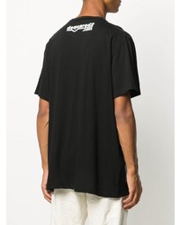 T-shirt à col rond imprimé noir DSQUARED2