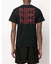 T-shirt à col rond imprimé noir Phipps