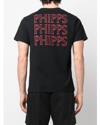 T-shirt à col rond imprimé noir Phipps