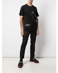 T-shirt à col rond imprimé noir Givenchy