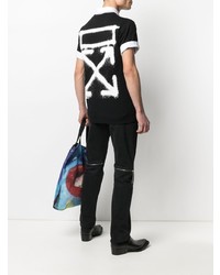 T-shirt à col rond imprimé noir Off-White