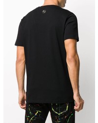 T-shirt à col rond imprimé noir Philipp Plein