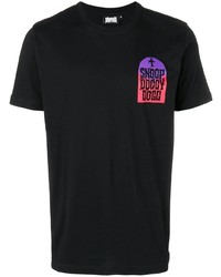 T-shirt à col rond imprimé noir Sss World Corp