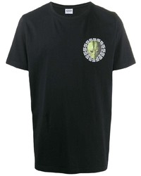 T-shirt à col rond imprimé noir Sss World Corp