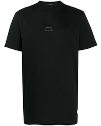 T-shirt à col rond imprimé noir Stampd