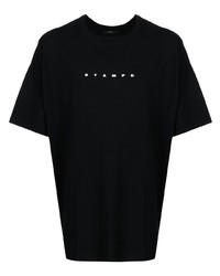 T-shirt à col rond imprimé noir Stampd