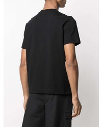 T-shirt à col rond imprimé noir Just Cavalli