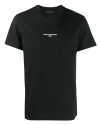 T-shirt à col rond imprimé noir Stella McCartney