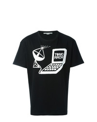 T-shirt à col rond imprimé noir Stella McCartney