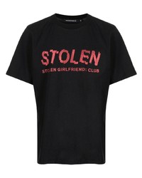 T-shirt à col rond imprimé noir Stolen Girlfriends Club