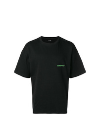 T-shirt à col rond imprimé noir Styland