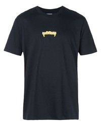 T-shirt à col rond imprimé noir Supreme