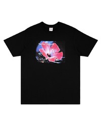 T-shirt à col rond imprimé noir Supreme