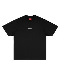 T-shirt à col rond imprimé noir Supreme