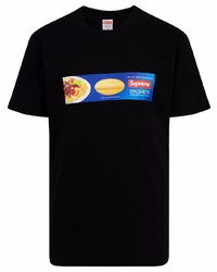 T-shirt à col rond imprimé noir Supreme