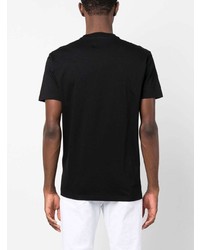 T-shirt à col rond imprimé noir DSQUARED2