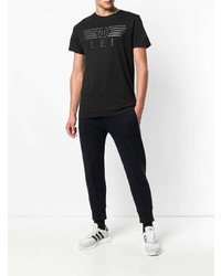 T-shirt à col rond imprimé noir Philipp Plein