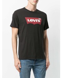 T-shirt à col rond imprimé noir Levi's