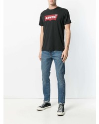 T-shirt à col rond imprimé noir Levi's