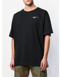 T-shirt à col rond imprimé noir Off-White