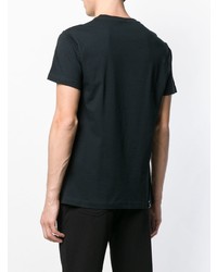 T-shirt à col rond imprimé noir Versace Jeans