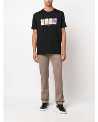 T-shirt à col rond imprimé noir PS Paul Smith