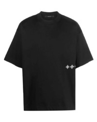 T-shirt à col rond imprimé noir Tatras