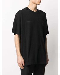 T-shirt à col rond imprimé noir Off-White