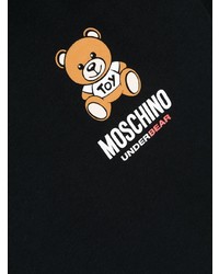 T-shirt à col rond imprimé noir Moschino