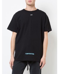 T-shirt à col rond imprimé noir Off-White