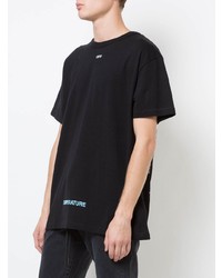 T-shirt à col rond imprimé noir Off-White