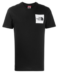 T-shirt à col rond imprimé noir The North Face