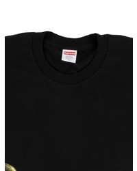 T-shirt à col rond imprimé noir Supreme