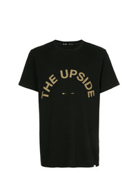 T-shirt à col rond imprimé noir The Upside