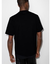 T-shirt à col rond imprimé noir Vetements